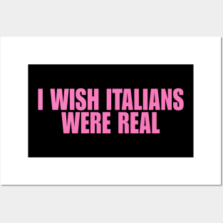 I Wish Italians Were Real Shirt, Y2K Funny 90s Slogan Text T-shirt, Aesthetic 00s Fashion, Cute Letter Print T Shirt Y2K Clothes Streetwear Posters and Art